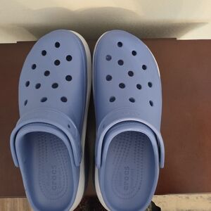CROCS Crush Clogs Light Periwinkle Blue & White